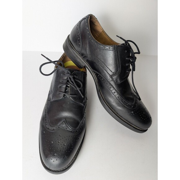 Florsheim Comfortech Ortholite Black Wingtip Lace Up Dress...